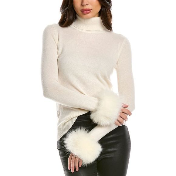 sofiacashmere Sweaters - Sofiacashmere Womens  Turtleneck Cashmere Sweater